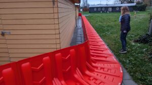 Boxwall Plastic barrier at Nyborg Roklub