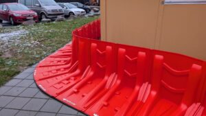 Boxwall Plastic barrier at Nyborg Roklub