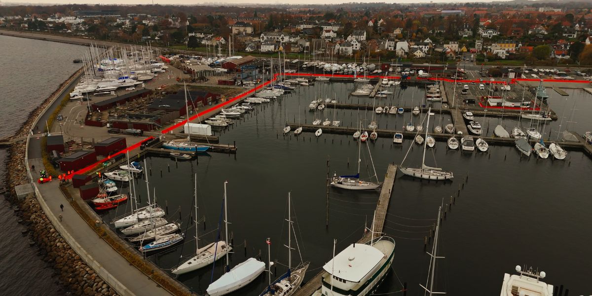 EasyWall deployed at Skovshoved Harbor
